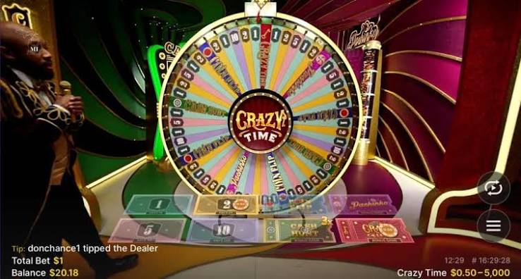NICE88 Crazy Time: Live Game Show & 4 Bonus Rounds PH Screenshot & Overview